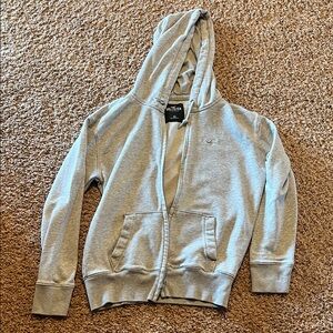 Hollister Light Gray Hoodie